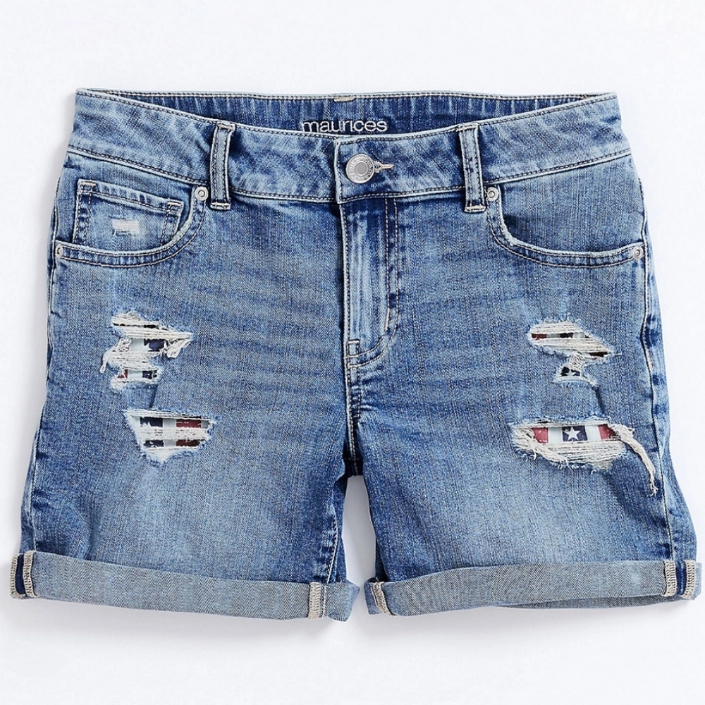 Maurices Americana mid rise shorts